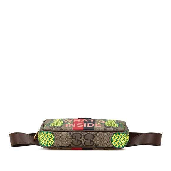 Pre-Loved Gucci Maxi GG Supreme Interlocking G Pineapple Belt Bag - Picture 3 of 9